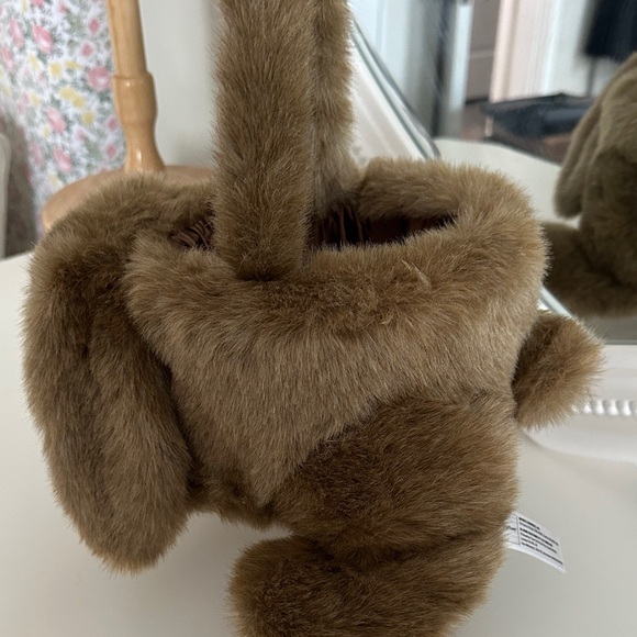 Easter Brown Bunny Plush Basket for Kids - Picture 4 of 5